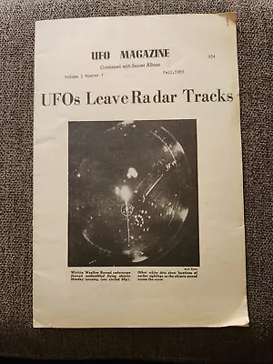 UFO Magazine Fall 1965 Vol 3 Issue 1 - Rare Small Press Mag From Cleveland OH • $15