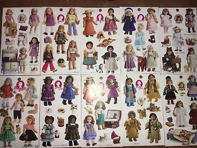 American Girl Doll Sticker Sheets Party Favors Julie Addy Kit Mary Ellen Rebecca • $0.99