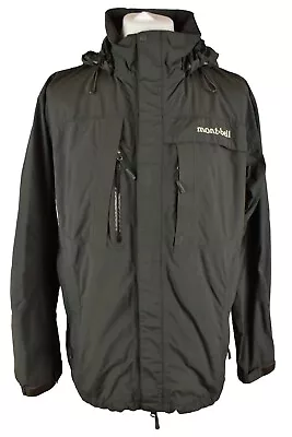 MONT-BELL Grey Windcheater Jacket Size XL Mens Full Zip Outdoors Outerwear • £55