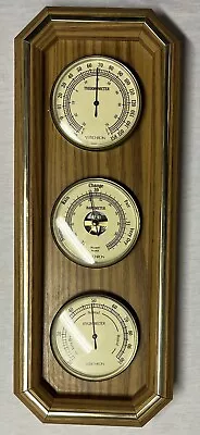 Verichron  Wall Weather Station Thermometer Barometer Hygrometer France 17 X7  • $39.79