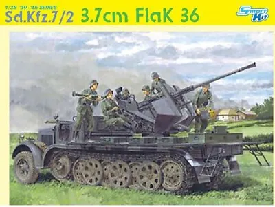 Dragon #6541 1/35 Sd. Kfz.7/2 3.7cm FlaK 36 ~ Smart Kit (DemagFamo) • $62.10