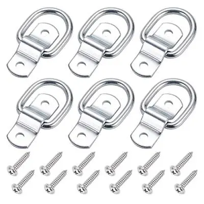 6 Pack D Ring Tie Down Anchors 1/4 For Trailer Truck Bed Cargo • $12.29