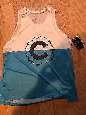 Nike Running 2019 Chicago Marathon Miler Tank Size XL BNwT CK0758-100 • $119.62