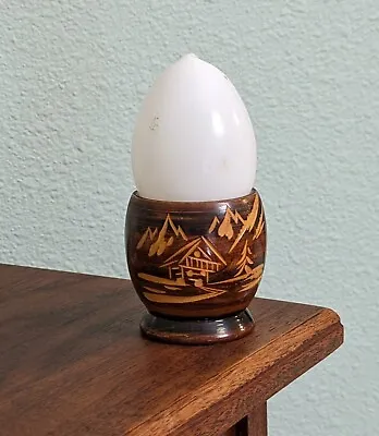 Vintage! Hand Blown White Milk Glass Nesting Egg Laying Chicken With Egg Cup • $14.99