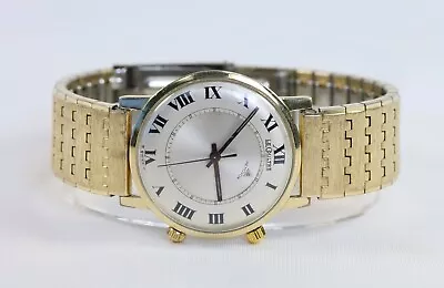 Vintage LeCoultre Memovox 10k Gold Shell 34mm Roman Dial Automatic Watch • $2244