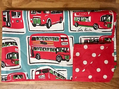 Cath Kidston London Buses / Spots One Reversible Housewife Pillowcase Cotton New • £15.99