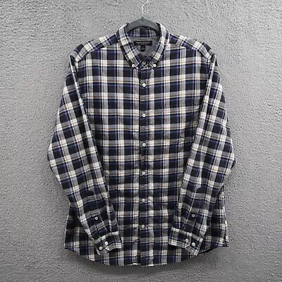 Banana Republic Shirt Mens Large Luxe Flannel Slim Fit Button Down Long Sleeve • $17.68