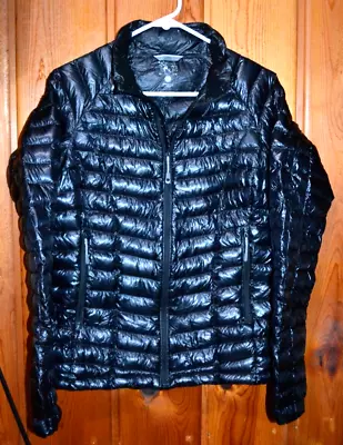 Womens Mountain Hardwear Ghost Whisperer Black Quilted Down Jacket M • $134.99