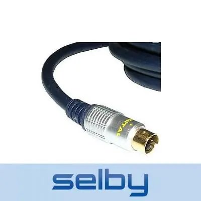 5m SVHS S-Video Video Cable Lead High Quality Gold Plated OFC DVD Home Theatre • $16.95