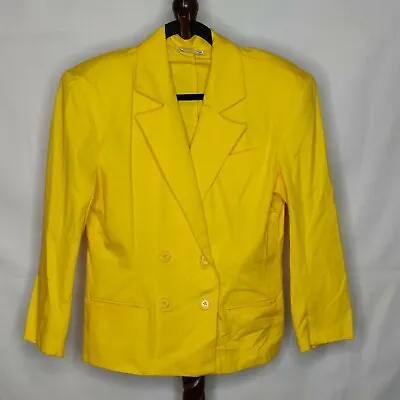 La Redoute Vintage Women's 10 2 Pc. Set Blazer & Skirt Yellow (see Below) • $24.85