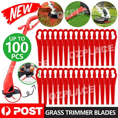 100 PCS Grass Trimmer Blades Ozito Plastic For Crop Garden Weed Lawn BOSH KULLER • $6.85