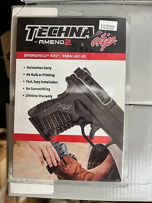 Techna Clip XDSBA Black Steel Ambi Techna Clip Belt Clip For Springfield XDS • $30