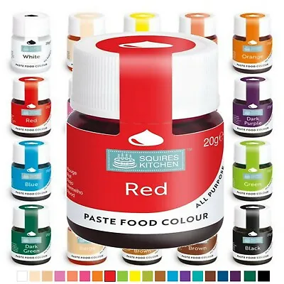 £4.79 • Buy Squires Kitchen Food Colouring Paste Gel 20g Ideal 4 Sugarpaste Buttercream Etc