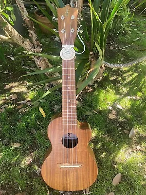 $149 • Buy Cutaway Hawaii Ukulele Concert All Solid Acacia Koa Wood All Time Favorite