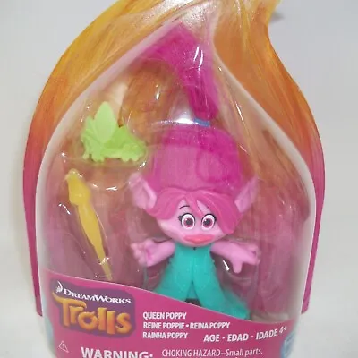 DreamWorks Trolls Movie Queen Poppy Small Town Collection Mini Figure With Crown • $7.99