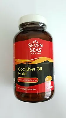 $77.90 • Buy Seven Seas Cod Liver Oil Gold (500 Softgels) Boost Immune FREE Express Shipping
