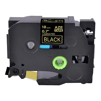 TZ-344 TZe-344 Label Tape Compatible With Brother P-Touch PT-D600 Gold On Black • $13.50