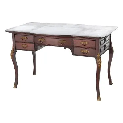 Antique French Mahogany & Ormolu Bureau Plat Writing Desk C1910 • $1480