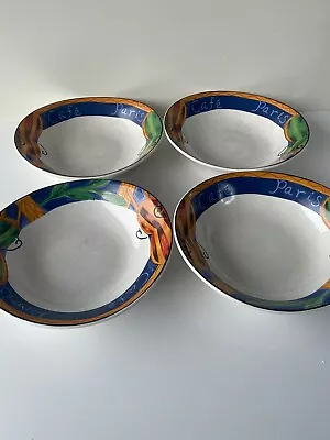 Set Of 4 Sango Misono Café Paris Cereal Bowls Indonesia • $24.99