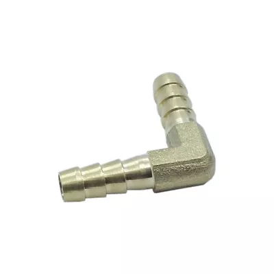 Brass Barb Fitting 90 Degree Elbow Connector 1/4  X 1/4  Barb • $6.99