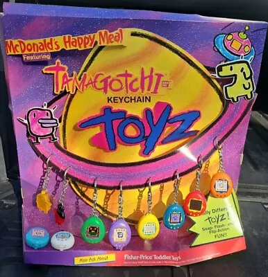 McDonald's Tamagotchi Happy Meal Display From 1990's With Toys! • $69.99