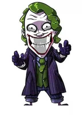 Joker Patch Iron On Heat Transfer Graphic Applique 2.36  X 3.94  Comics Movie • $6.64