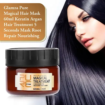 Keratin Protein Collagen Hair Mask For Dry Damaged Argan Hair Repair Treatment • £7.29