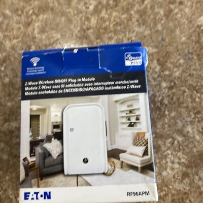 $22 • Buy Eaton Z-Wave Plus Wireless ON/OFF Plug-In Module 12A 120V White RF96APM-BX-LW