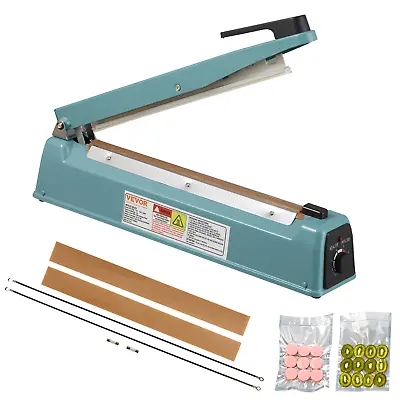 VEVOR 12  Iron Hand Impulse Heat Sealer Machine Poly Bag Sealing For Plastic Bag • $31.29