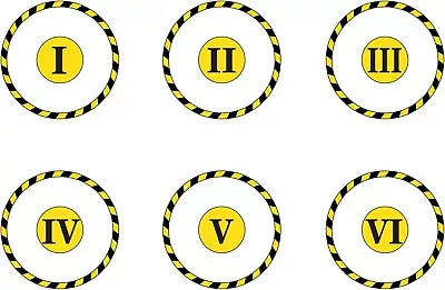 £10.21 • Buy Jucoci Objective Point Markers 6PCS Set Objective Marker Compatible With WH40K 