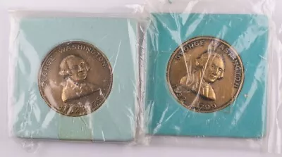 1732-1799 George Washington Mount Vernon Virginia Medals X2  • $15