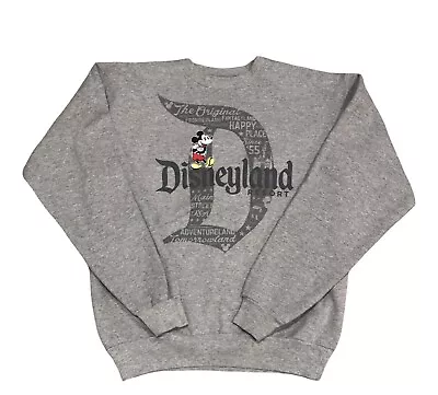 Disneyland Resort Disney Mickey Mouse  D  Gray Crewneck Sweatshirt Size Small • $17