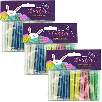 10-30 Loose Easter Glitter Tubes Kids Card Making Scrapbook Craft Sparkle Powder • £3.25