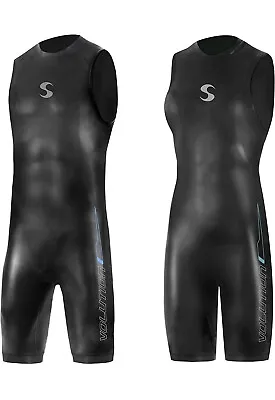 $116.98 • Buy NEW! Synergy Triathlon Wetsuit 3/2mm - Volution Sleeveless Long John Mens M3