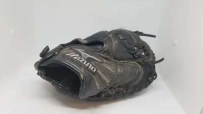 Mizuno Samurai Baseball RHT Catcher's Mitt Glove GXC95Y Black Leather Used • $109.99