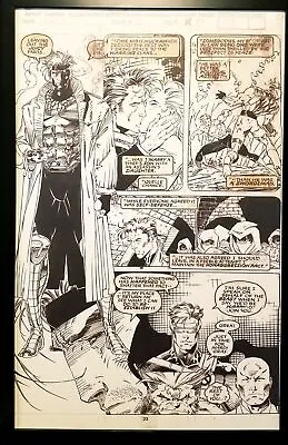 X-Men #8 Pg. 23 Gambit Jim Lee 11x17 FRAMED Original Art Poster Marvel Comics • $49.95