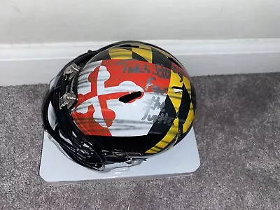 Tarheeb Still Signed Maryland Terps Terrapins Flag Football Mini Helmet Coa • $106.94