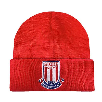 Stoke City FC Adults Hat Knitted Bronx Beanie OFFICIAL Football Gift • £9.99