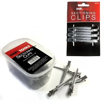 Hairtools Silver Metal Hair Sectioning Clips/Grips X 6 Pack • £4.99