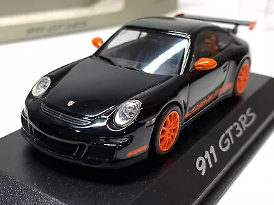 RARE RETIRED MINICHAMPS Porsche 911 GT3 RS Carrera Black Limited Dealer ED 1/43 • $84.99