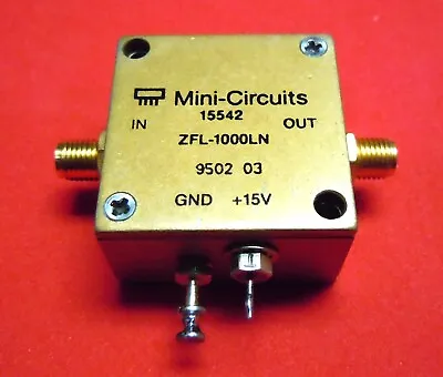 Mini-Circuits ZFL-1000LN Coaxial Low Noise Amplifier (0.1 To 1000 MHz) • $44.88