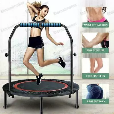 £29.89 • Buy Mini Trampoline Rebounder For Adults Kids 36/50  Fitness Trampoline With Handle