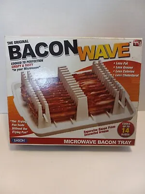 The Original Bacon Wave Microwave Bacon Tray Cooks Up To 14 Slices As Seen On TV • $10