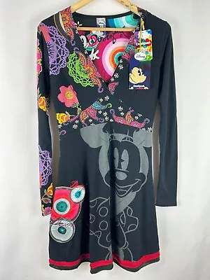 DESIGUAL DISNEY Women's Stunning Black Minnie Mouse Dress Size Large! • $39.79