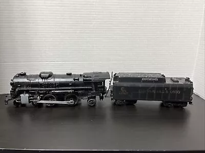 Lionel O Gauge Model Train Steam Locomotive W/ Smoke & Sound No 8304 & Tender • $75