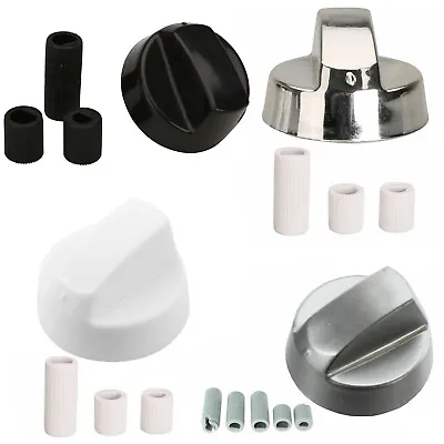 Oven Cooker Control Knob Black Grey Silver White Switch Hob Knobs Universal Fit • £3.99