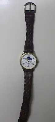 Vintage TIMEX Moon Phase Quartz Men's Watch T96 • $65