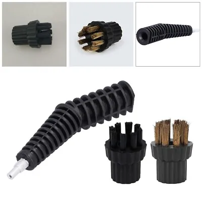 Nozzel Brush & Brass Nylon Brush Head Set Compatible With For Steam Mop X5 Parts • £6.98