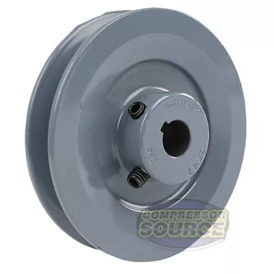 Cast Iron 4.5  Single Groove Pulley V Style B Belt 5L For 5/8 Inch Keyed Shaft • $30.95