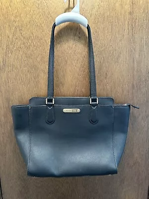 Michael Kors Jet Set Black Leather Tote/ Shoulder Bag Purse • $35